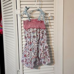 Charlie's Project Unicorn Party Strappy Romper, Size 4T